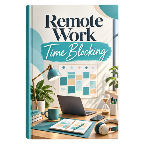 Remote Work Time Blocking ebook cover