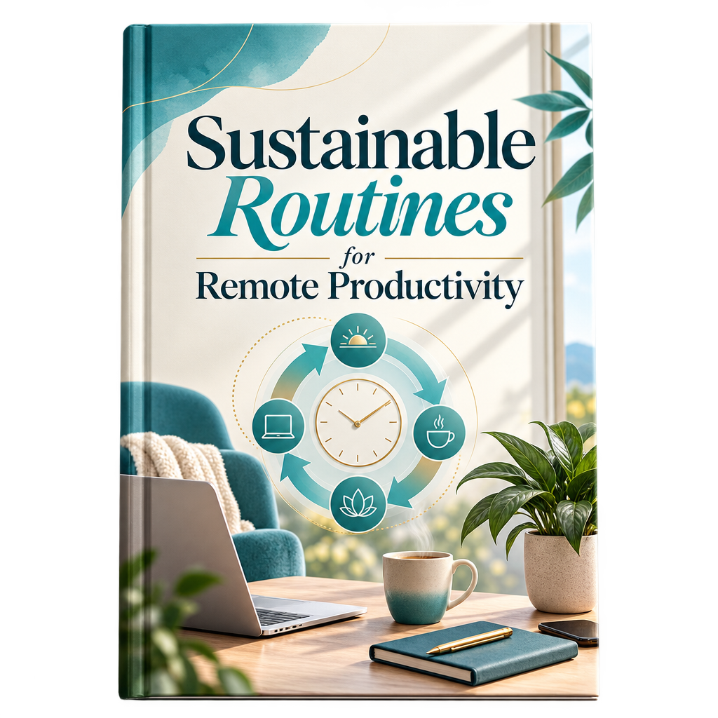 Sustainable Routines for Remote Productivity ebook cover